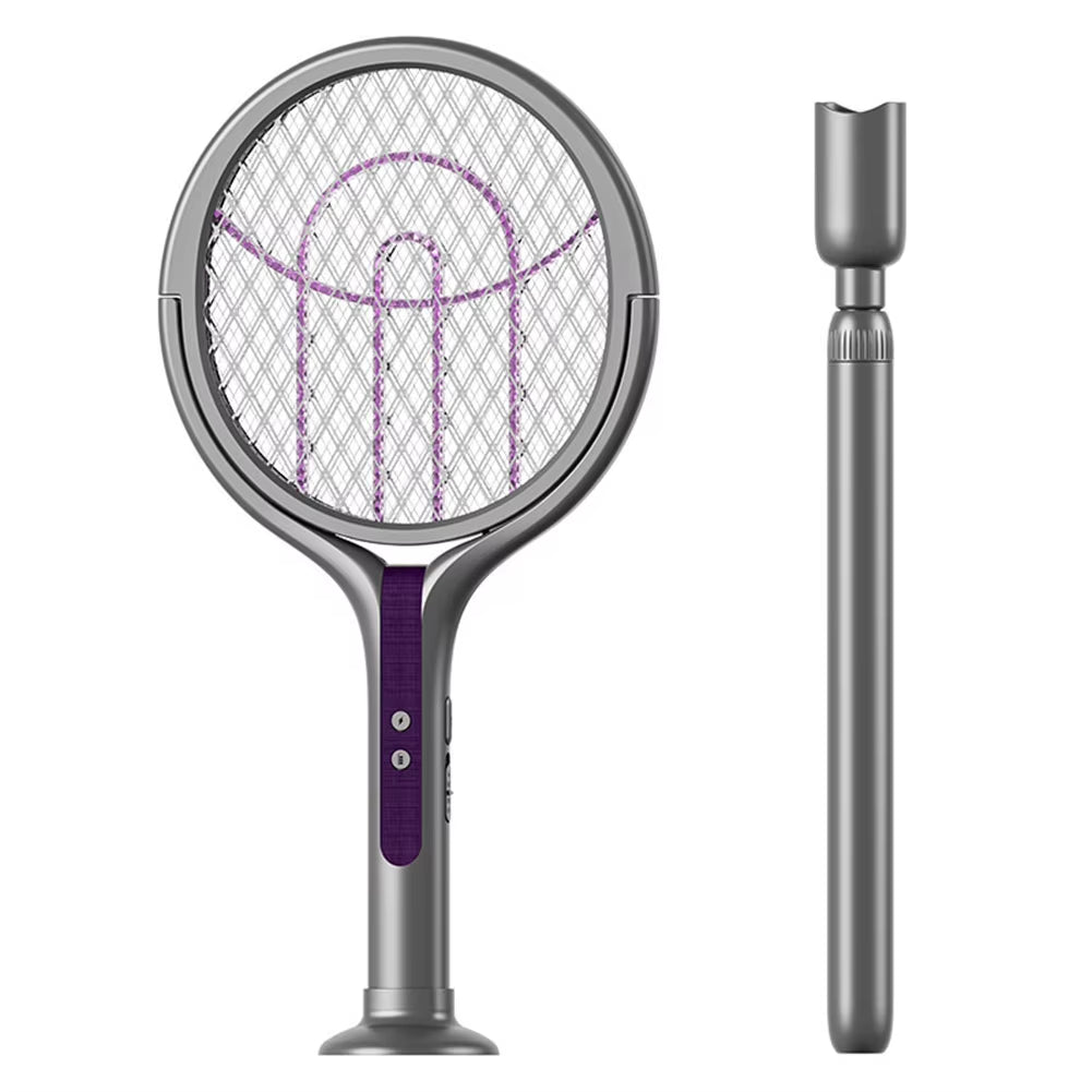 2-In-1 Mosquito Killer Multi Functional Electric Fly Mosquito Swatter Retractable Mosquito Swatter USB Rechargeable Bat Swatter
